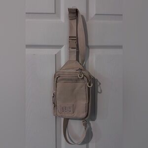 BEIS Beige Sport Sling Crossbody Bag